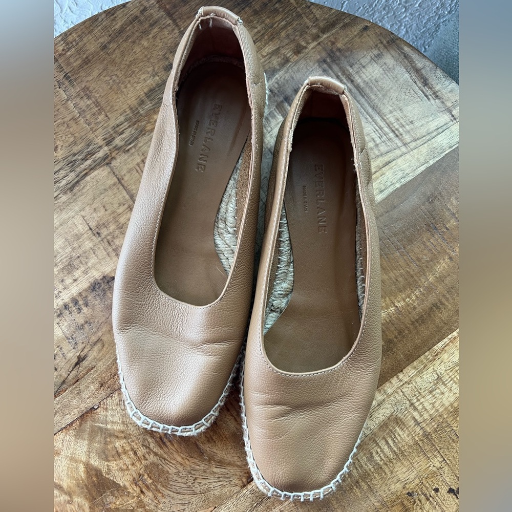 Everlane The Espadrille Leather Wedge Loafer